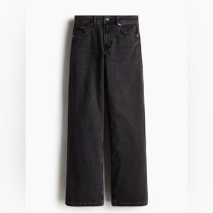 H&M Black Wide-Leg Jeans